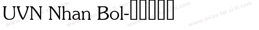 UVN Nhan Bol字体转换